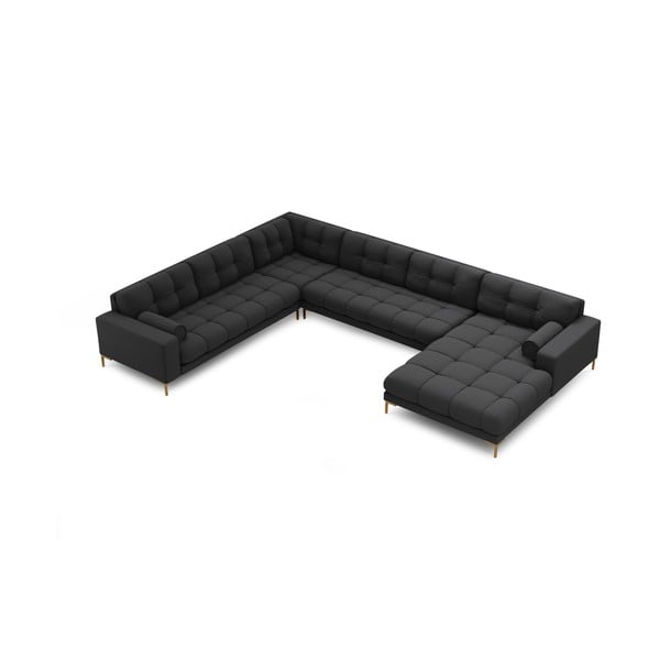 Kampinė sofa tamsiai pilkos spalvos (su kairiuoju kampu) Bali – Cosmopolitan Design-image-4