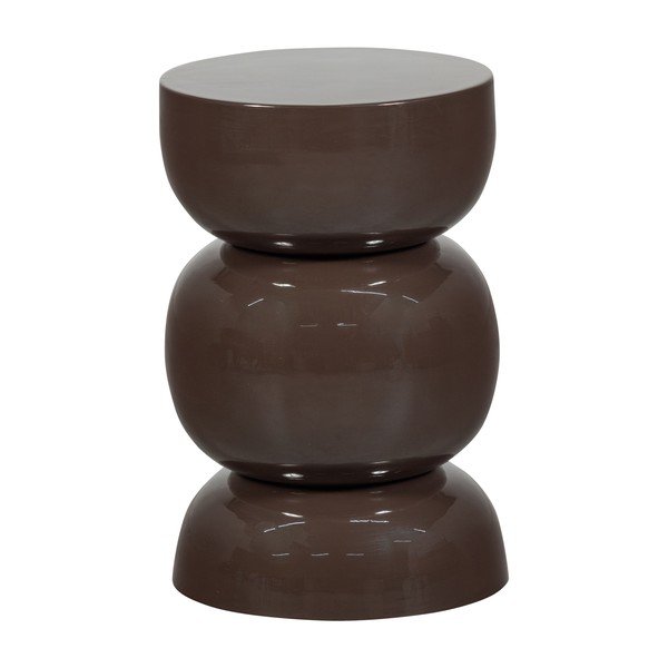 Iš metalo apvalios formos šoninis stalas ø 30 cm Breno – WOOOD