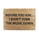 Iš kokoso pluošto grindų kilimėlis 40x60 cm Loud Music – Artsy Doormats