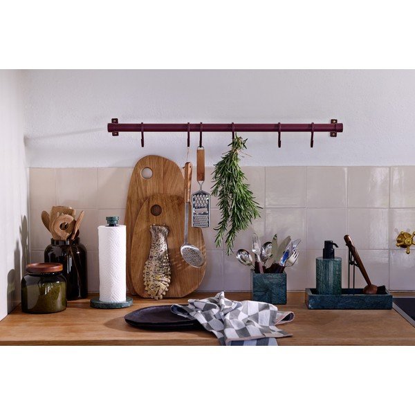 Bordo spalvos iš nerūdijančio plieno sieninė lentyna 70 cm Hang-It – Mette Ditmer Denmark-image-4