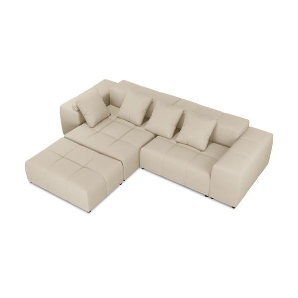 Smėlio spalvos kampinė sofa (kintama) Rome - Cosmopolitan Design-image-3