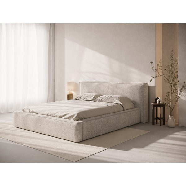 Smėlio spalvos iš audinio galvūgalis 189x100 cm Olivia – Micadoni -image-1