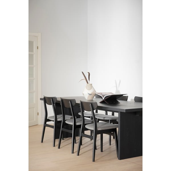 Juodos valgomojo kėdės 2 vnt. komplekte Rodham - Rowico-image-2