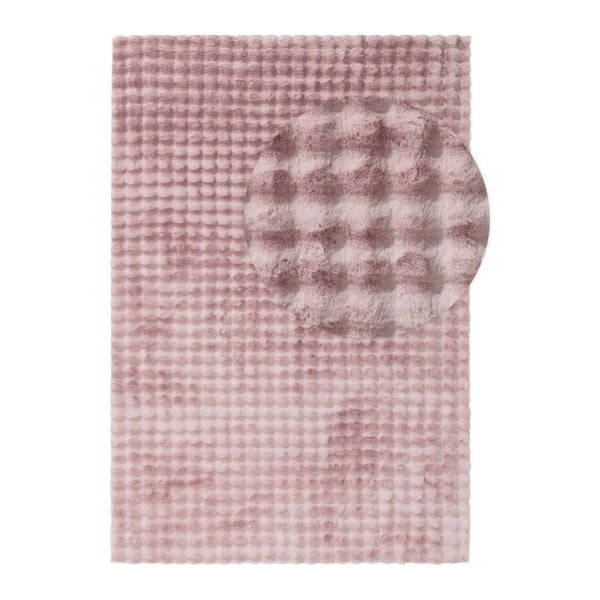 Skalbiamas kilimas rožinės spalvos 200x290 cm Bubble Pink – Mila Home