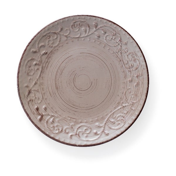Smėlio rudos spalvos Brandani Serendipity akmens masės lėkštė, ⌀ 27,5 cm