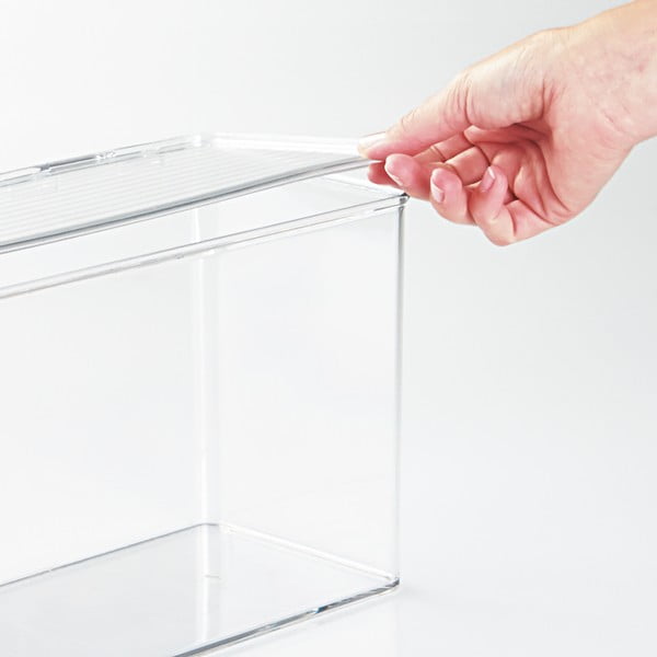 Skaidri dėžutė su dangčiu iDesign, 14,5 x 34 cm-image-1