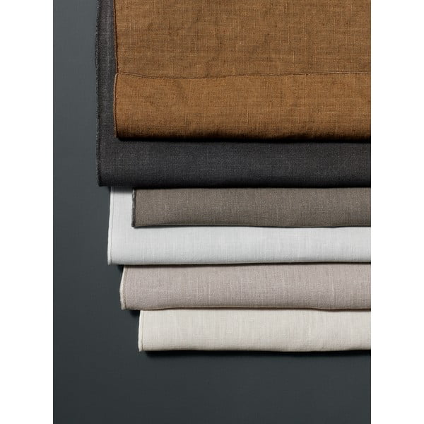 Šviesiai pilka lininė staltiesė Blomus, 140 x 220 cm-image-2