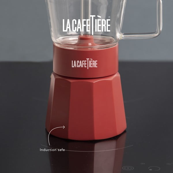 Raudonas nerūdijančio plieno moka arbatinukas 0,29 l La Cafetiere Verona - Kitchen Craft-image-3
