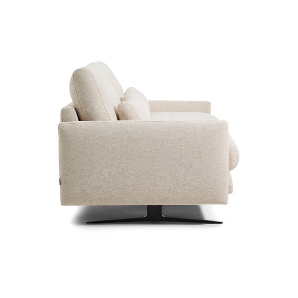 Smėlio spalvos sofa iš šenilinio audinio 240 cm Veliro – Kave Home-image-3