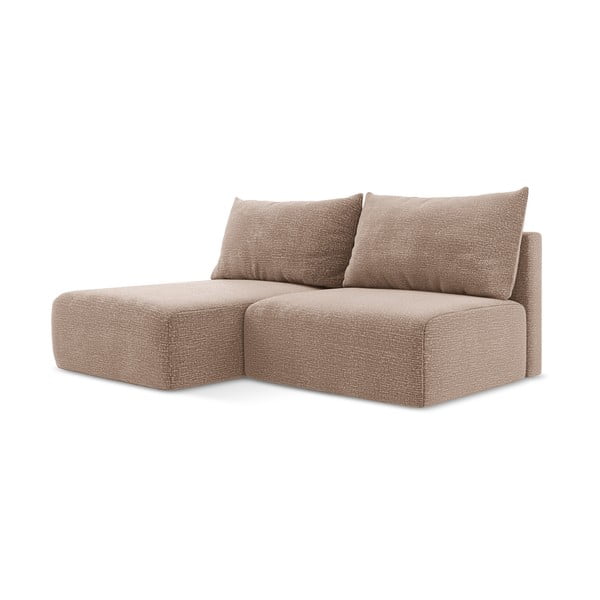 Šviesiai rudos spalvos sulankstoma/su sandėliavimo vieta kampinė sofa (su kairiuoju kampu) Kalena – Makamii-image-3