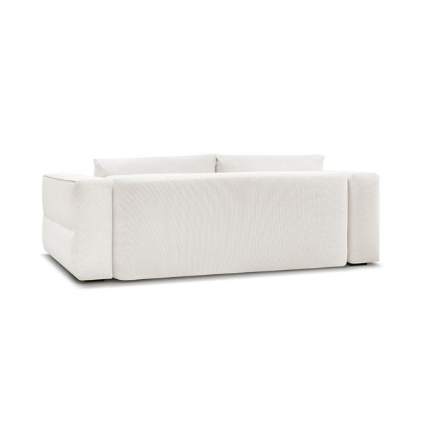 Baltos spalvos sulankstoma/su sandėliavimo vieta sofa 265 cm Ezechiel – Bobochic Paris-image-4