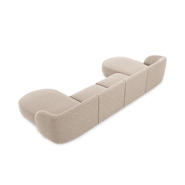 Smėlio spalvos kampinė sofa Miley - Micadoni Home-image-4