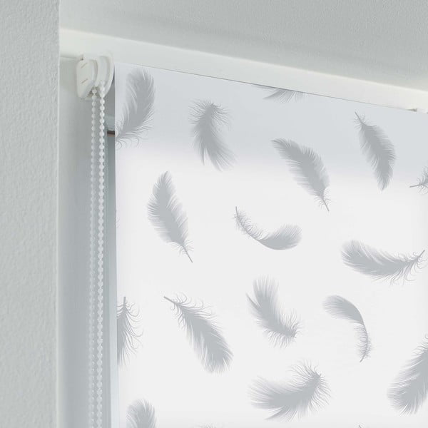 Roletai iš tekstilės baltos spalvos 60x90 cm Envolea – douceur d'intérieur-image-1