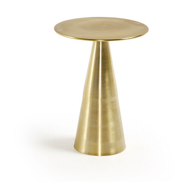 Iš aliuminio apvalios formos šoninis stalas ø 39 cm Rhet – Kave Home