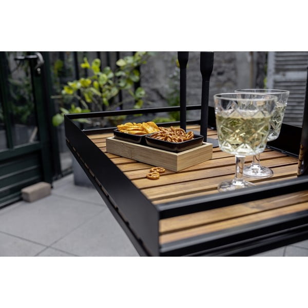 2 juodos keramikos dubenų rinkinys su padėklu Elo - Wenko-image-3