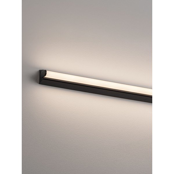 Matinės juodos spalvos iš aliuminio sieninė lempa LED Endo – Nova Luce-image-1