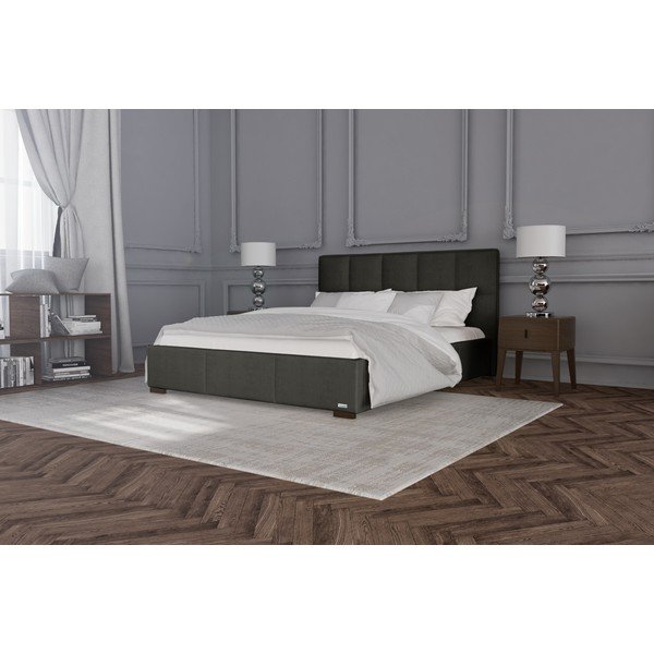 Rudai pilkos spalvos dvigulė lova Guy Laroche Home Allure, 180 x 200 cm-image-1