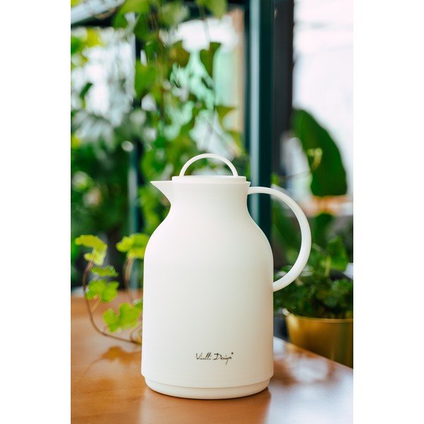 Bílá termoska Vialli Design, 1 l-image-1