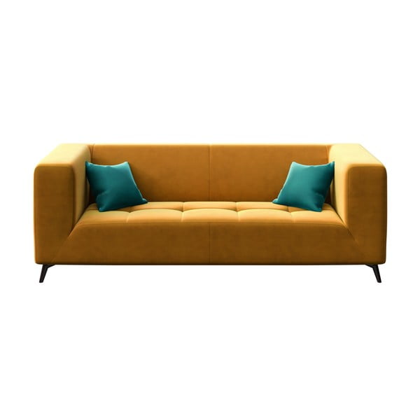 Geltona sofa MESONICA Toro, 217 cm