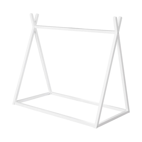 Naminė vaikiška lova baltos spalvos 70x140 cm Montessori – Roba