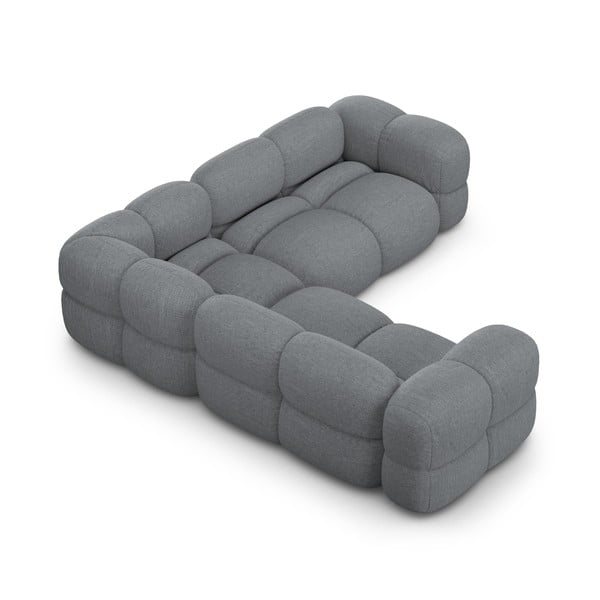 Pilkos spalvos kampinė sofa Loretto – Cosmopolitan Design-image-4