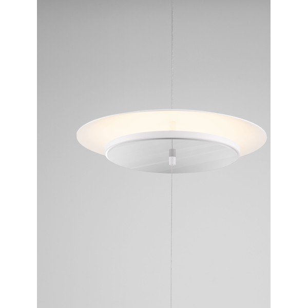 Matinės baltos spalvos iš aliuminio pastatomas šviestuvas LED su pritemdymo funkcija (aukštis 330 cm) Olos – Nova Luce-image-2