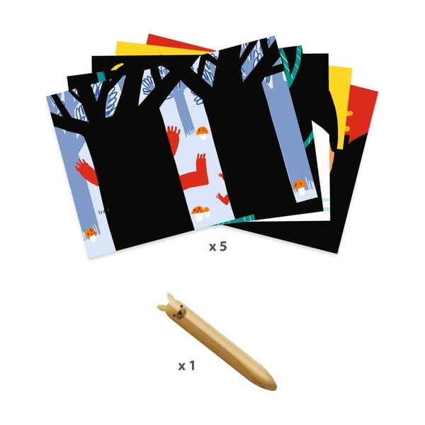 Įbrėžiamieji paveikslėliai Zvířátka - Djeco-image-3