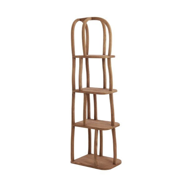 Natūralios spalvos iš mango masyvo pastatoma lentyna 53x175x40 cm Lowe – Light & Living