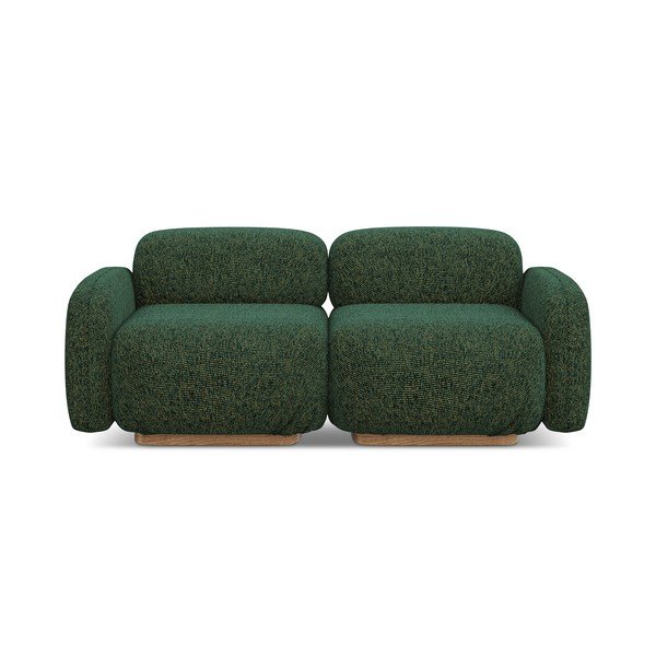 Tamsiai žalios spalvos sofa 190 cm Ailani – Makamii