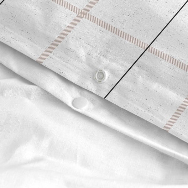 Medvilninis antklodės užvalkalas Blanc Tartan, 200 x 200 cm-image-4