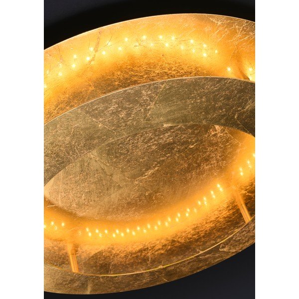Lubinis šviestuvas auksinės spalvos LED 50x50 cm su metaliniu gaubtu Merle – Candellux Lighting-image-1
