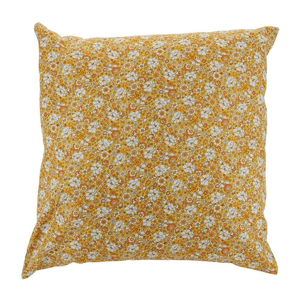 Geltona medvilninė dekoratyvinė pagalvė Bahne & CO, 45 x 45 cm