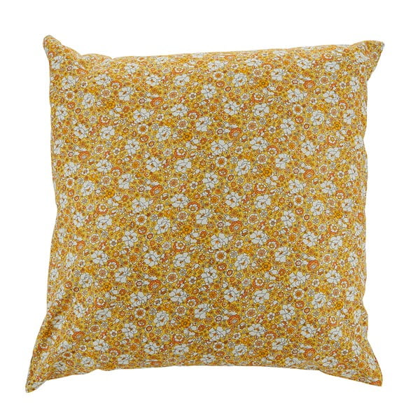 Geltona medvilninė dekoratyvinė pagalvė Bahne & CO, 45 x 45 cm