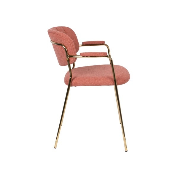 Valgomojo kėdės rožinės spalvos 2 vnt. Jolien – White Label-image-3