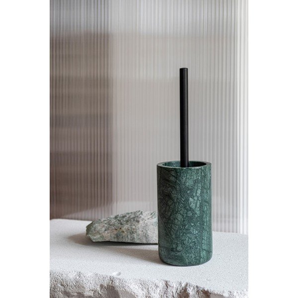Tamsiai žalios spalvos iš marmuro tualeto šepetys Marble – Mette Ditmer Denmark-image-1
