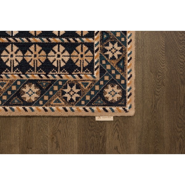 Kilimas iš vilnos rudos spalvos 133x190 cm Astrid – Agnella-image-2