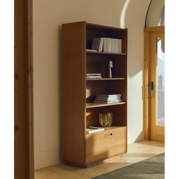 Oranžinės spalvos iš stiklo  rankų darbo vaza (aukštis 23 cm) Nicora – Kave Home-image-3