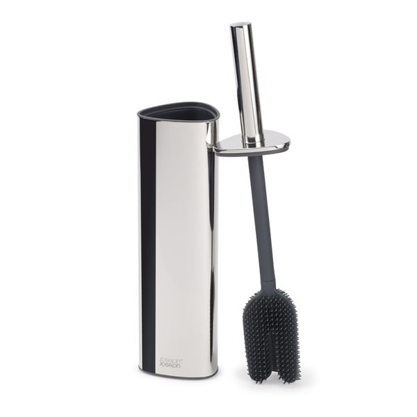 Šiukšliadėžė iš plieno tualeto šepetys sidabrinės spalvos Flex – Joseph Joseph-image-4
