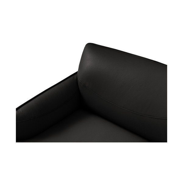Juodas odinis krėslas Windsor & Co Sofas Neso-image-4