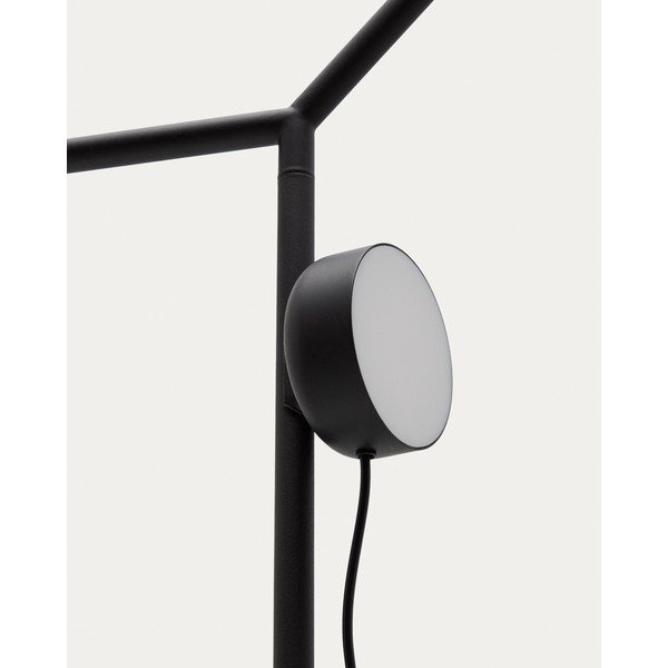 Juodos spalvos pastatomas šviestuvas LED su pritemdymo funkcija (aukštis 160 cm) Orey – Kave Home-image-4