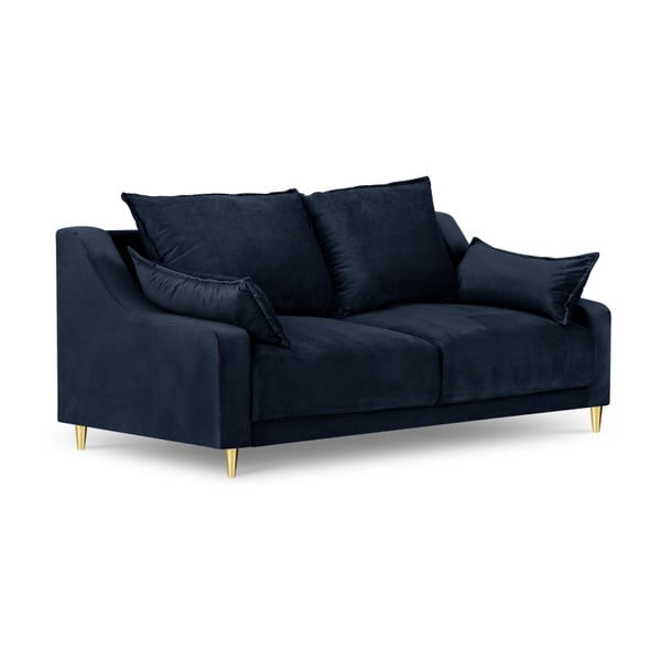 Tamsiai mėlyna sofa Mazzini Sofos Pansy, 150 cm