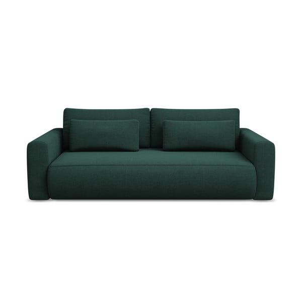 Žalios spalvos sulankstoma/su sandėliavimo vieta sofa 238 cm Kapua – Makamii