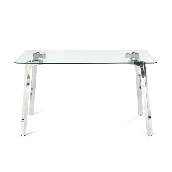Valgomojo stalas su stikliniu stalviršiu 80x140 cm Kirk – Tomasucci