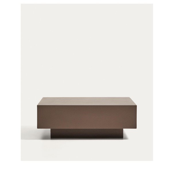 Iš betono sodo kavos staliukas 60x80 cm Rustella – Kave Home-image-3