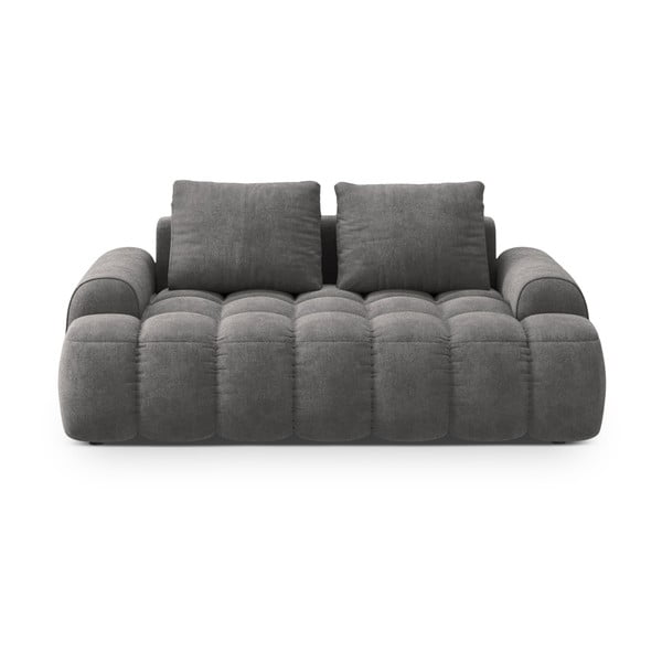 Pilkos spalvos iš velveto sofa 175 cm Linz – Cosmopolitan Design