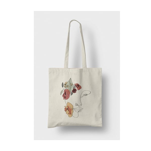 Smėlio spalvos tekstilinis krepšys Kate Louise