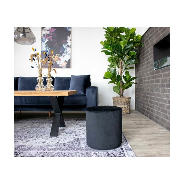 Juodas pufas House Nordic Ejby, ø 34 cm-image-2