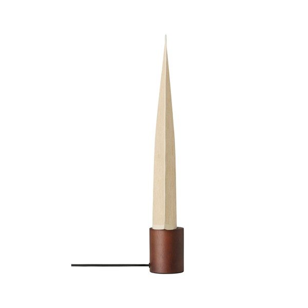 Rudos spalvos/kreminės spalvos iš popieriaus stalinis šviestuvas (aukštis 44 cm) Mai Le – Ellos Home-image-3
