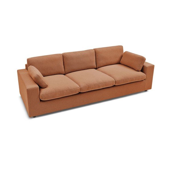 Oranžinės spalvos sofa 250 cm Belair – Bobochic Paris-image-3