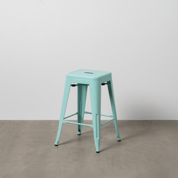 Turkio spalvos iš metalo baro kėdžių komplektas 2 vnt. (sėdynės aukštis 61 cm) – Ixia-image-1